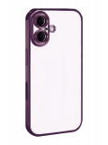 Newface Apple iPhone 17 Razer Lensli Silikon - Açık Mor