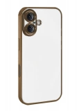 Newface Apple iPhone 17 Razer Lensli Silikon - Çöl Titanyum