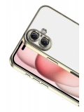 Newface Apple iPhone 17 Razer Lensli Silikon - Gold