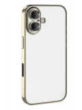 Newface Apple iPhone 17 Razer Lensli Silikon - Gold