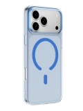 Newface Apple iPhone 18 Pro Combo Sert Şeffaf Magsafe Kapak - Açık Mavi