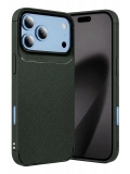 Newface Apple iPhone 18 Pro Max Auto Focus Karbon Kapak - Yeşil