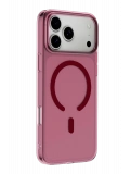 Newface Apple iPhone 18 Pro Max Combo Sert Şeffaf Magsafe Kapak - Bordo
