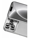 Newface Apple iPhone 18 Pro Max Raze Metal Kamera Lens - Gümüş