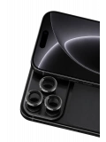 Newface Apple iPhone 18 Pro Max Raze Metal Kamera Lens - Siyah