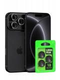 Newface Apple iPhone 18 Pro Raze Metal Kamera Lens - Siyah