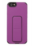 Newface Apple iPhone 6 Kılıf Mega Standlı Silikon - Mor