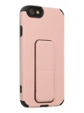Newface Apple iPhone 6 Kılıf Mega Standlı Silikon - Pudra