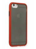 Newface Apple iPhone 6 Kılıf Montreal Silikon Kapak - Kırmızı