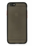 Newface Apple iPhone 6 Kılıf Montreal Silikon Kapak - Siyah