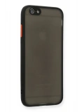 Newface Apple iPhone 6 Kılıf Montreal Silikon Kapak - Siyah