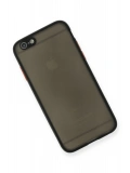 Newface Apple iPhone 6 Kılıf Montreal Silikon Kapak - Siyah