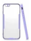 Newface Apple iPhone 6 Kılıf Platin Silikon - Lila