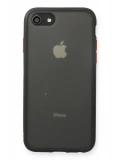 Newface Apple iPhone 7 Kılıf Montreal Silikon Kapak - Siyah