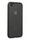 Newface Apple iPhone 7 Kılıf Montreal Silikon Kapak - Siyah