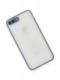 Newface Apple iPhone 7 Plus Kılıf Montreal Silikon Kapak - Gri