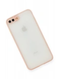 Newface Apple iPhone 7 Plus Kılıf Montreal Silikon Kapak - Pembe