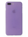 Newface Apple iPhone 7 Plus Kılıf PP Ultra İnce Kapak - Mor