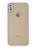 Newface Apple iPhone X Kılıf Montreal Silikon Kapak - Mor