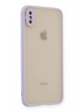 Newface Apple iPhone X Kılıf Montreal Silikon Kapak - Mor