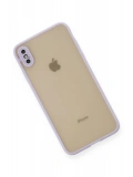 Newface Apple iPhone X Kılıf Montreal Silikon Kapak - Mor