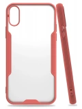 Newface Apple iPhone X Kılıf Platin Silikon - Pembe