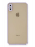 Newface Apple iPhone XS Max Kılıf Montreal Silikon Kapak - Mor