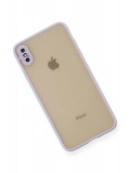 Newface Apple iPhone XS Max Kılıf Montreal Silikon Kapak - Mor