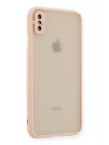 Newface Apple iPhone XS Max Kılıf Montreal Silikon Kapak - Pembe