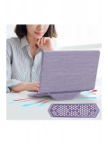 Newface Apple Macbook Air 15 2023 Macbook Kumaş Kapak - Mor