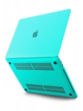 Newface Apple Macbook Pro 13 2020 Macbook Buzlu Kapak - Yeşil