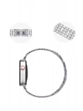 Newface Apple Watch 38mm Live Taşlı Kordon - Siyah