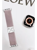 Newface Apple Watch 42mm Forest Kumaş Kordon - Lila