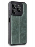 Newface General Mobile Era 50 Kılıf Flip Cover - Koyu Yeşil