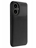 Newface Honor 400 Kılıf Auto Focus Karbon Kapak - Siyah