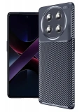Newface Honor Magic 7 Lite Kılıf Auto Focus Karbon Kapak - Lacivert