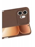 Newface Huawei Honor 600 First Silikon - Kahverengi