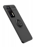 Newface Huawei P40 Kılıf Range Yüzüklü Silikon - Siyah