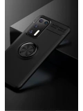 Newface Huawei P40 Kılıf Range Yüzüklü Silikon - Siyah
