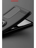 Newface Huawei P40 Pro Kılıf Range Yüzüklü Silikon - Siyah