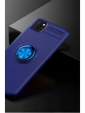 Newface Huawei Y5P Kılıf Range Yüzüklü Silikon - Mavi