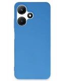 Newface İnfinix Hot 30i Kılıf First Silikon - Mavi