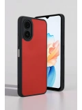 Newface Oppo A38 Kılıf Aras Deri Kapak - Kırmızı