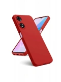 Newface Oppo A38 Kılıf First Silikon - Kırmızı