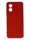 Newface Oppo A38 Kılıf First Silikon - Kırmızı