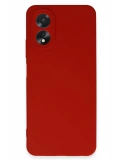 Newface Oppo A38 Kılıf First Silikon - Kırmızı