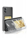 Newface Oppo A38 Kılıf Kart Şeffaf Silikon - Şeffaf