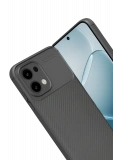 Newface Oppo A6 Pro 4G Auto Focus Karbon Kapak - Gri