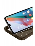 Newface Oppo A60 Kılıf Auto Focus Karbon Kapak - Kahverengi
