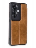 Newface Oppo Reno 11F Kılıf Flip Cover - Taba